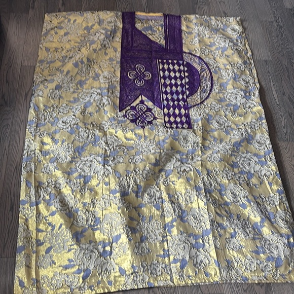 LUXURY CONSTANTINOPLE V Neck Floral Embellished Silk Maxi Dress Kaftan - Picture 11 of 15